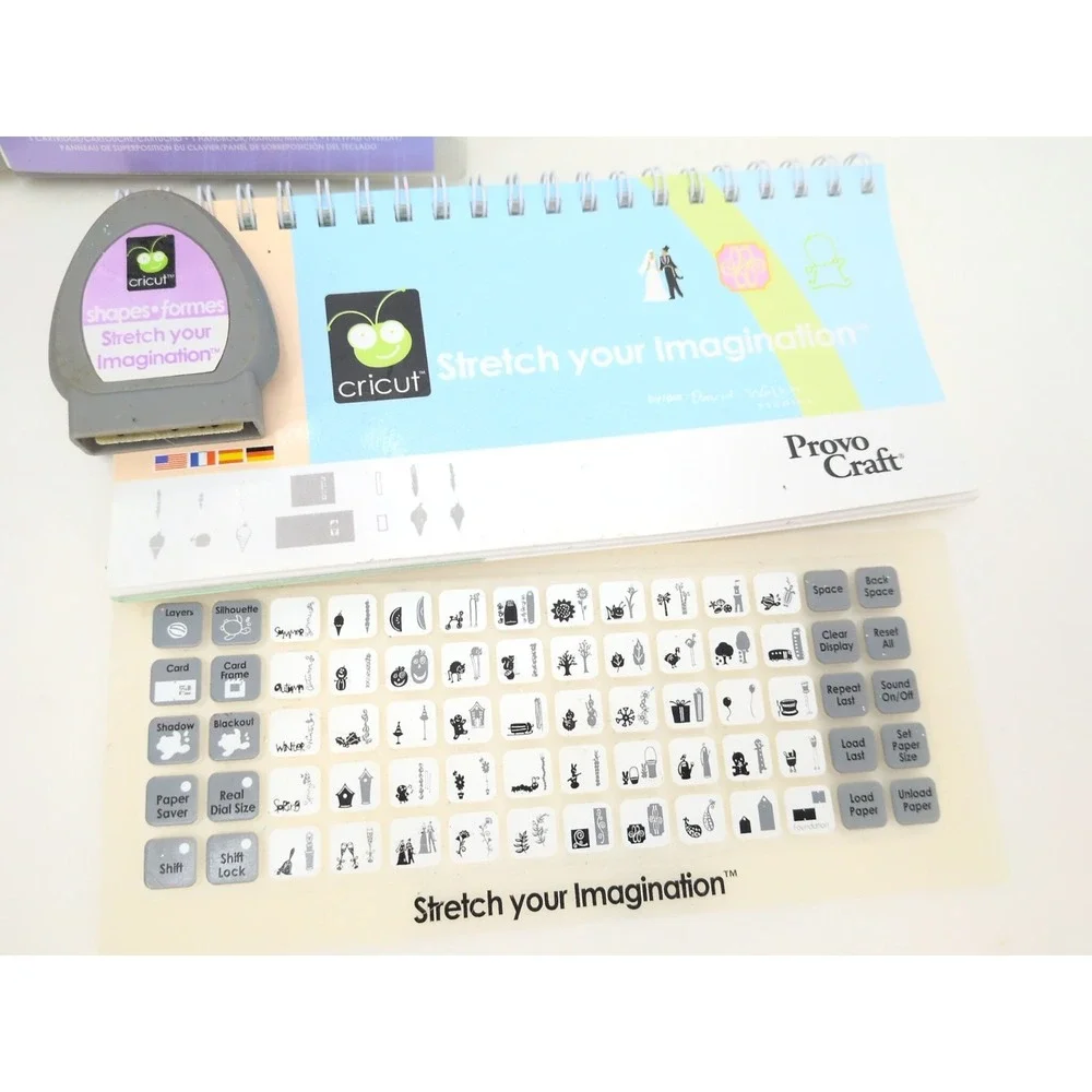 Cricut Provo Craft Cartridge Lot Beach Team Spirit Jasmine Font Flower Blades